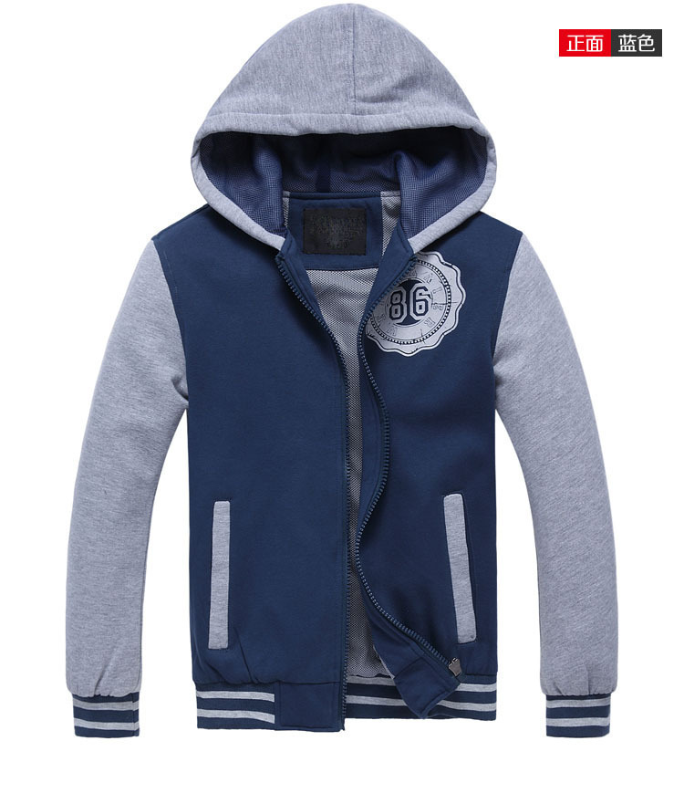 2023新款制衣厂男式卫衣男士连帽开衫拉链加绒卫衣欢迎来样设计 4