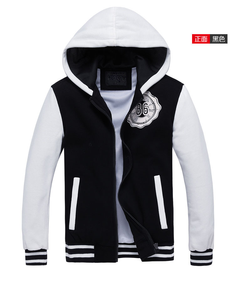 2023新款制衣厂男式卫衣男士连帽开衫拉链加绒卫衣欢迎来样设计 5