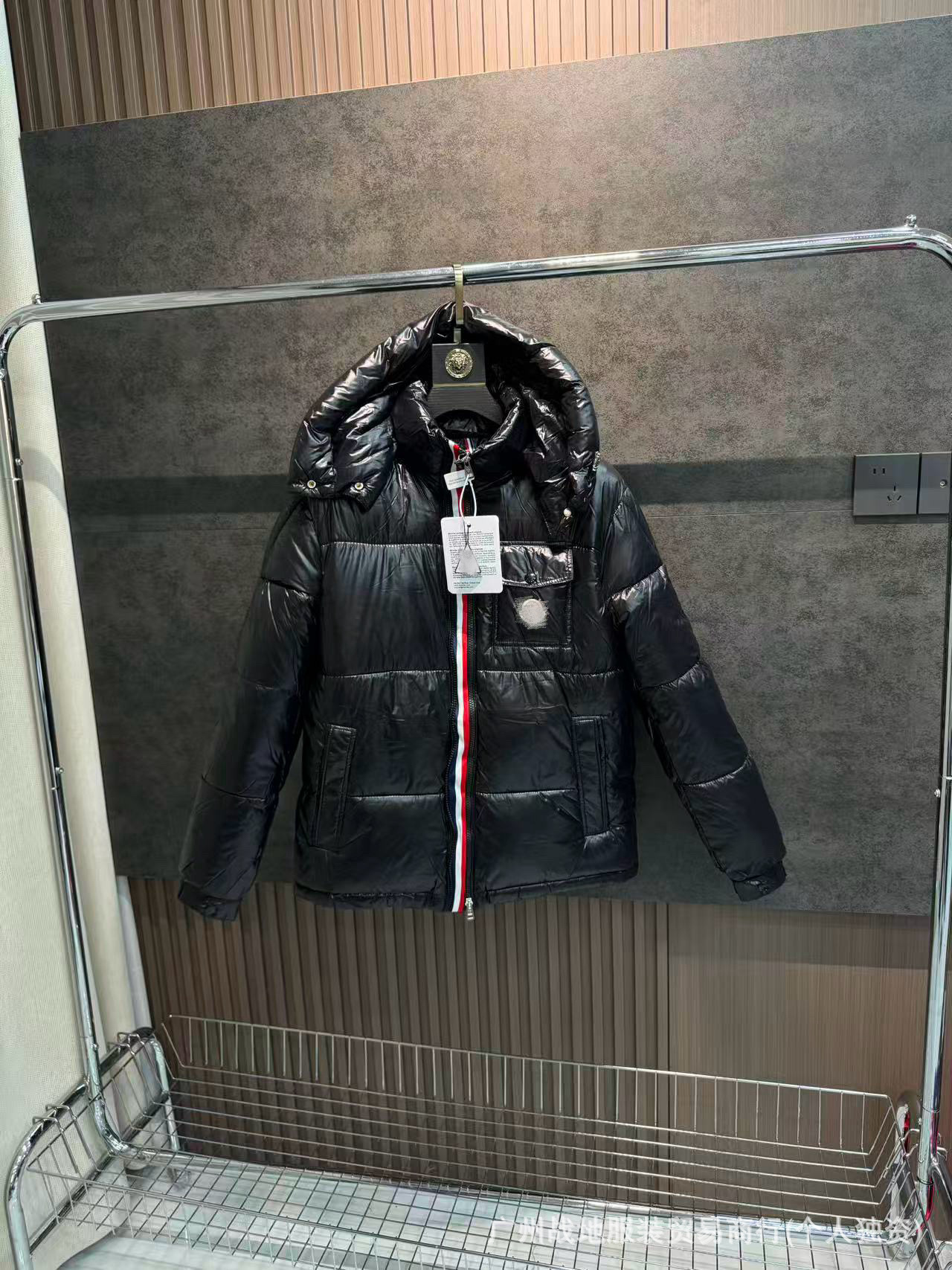 跨境高版本外贸M玛雅黑色经典羽绒服白鸭绒舒适保暖防寒连帽外套 19