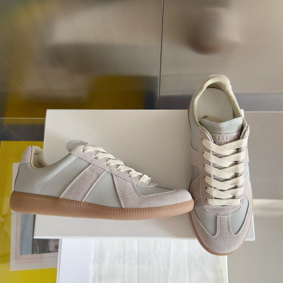 现货25新款德训鞋情侣拼色百搭厚底板鞋款增高休闲运动阿甘鞋外贸 22