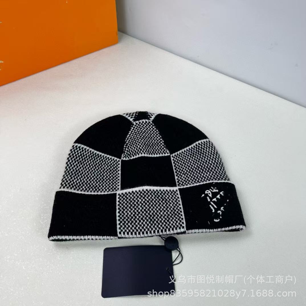 欧美新款热销刺绣字母针织帽休闲百搭简约时尚秋冬保暖户外防寒帽 8