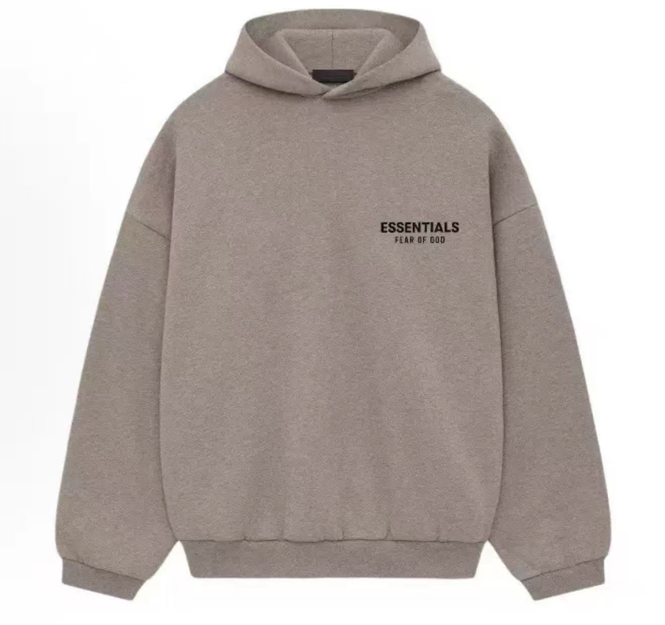 Essentials FW24 HolidayCore系列连帽简约舒适加绒字母套头卫衣 7