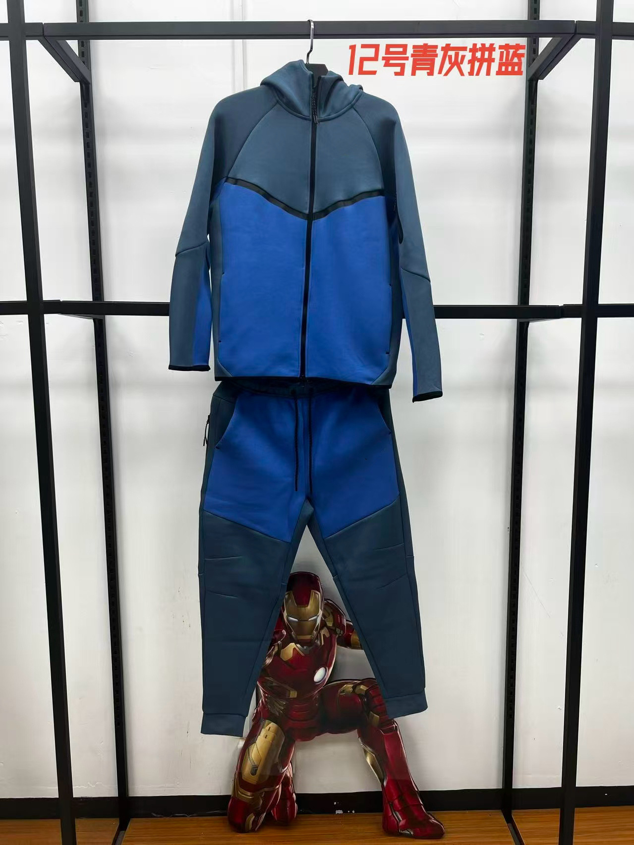 25春秋休闲运动压胶TECHFIEECE科技拉链套装外套卫裤950+496 18