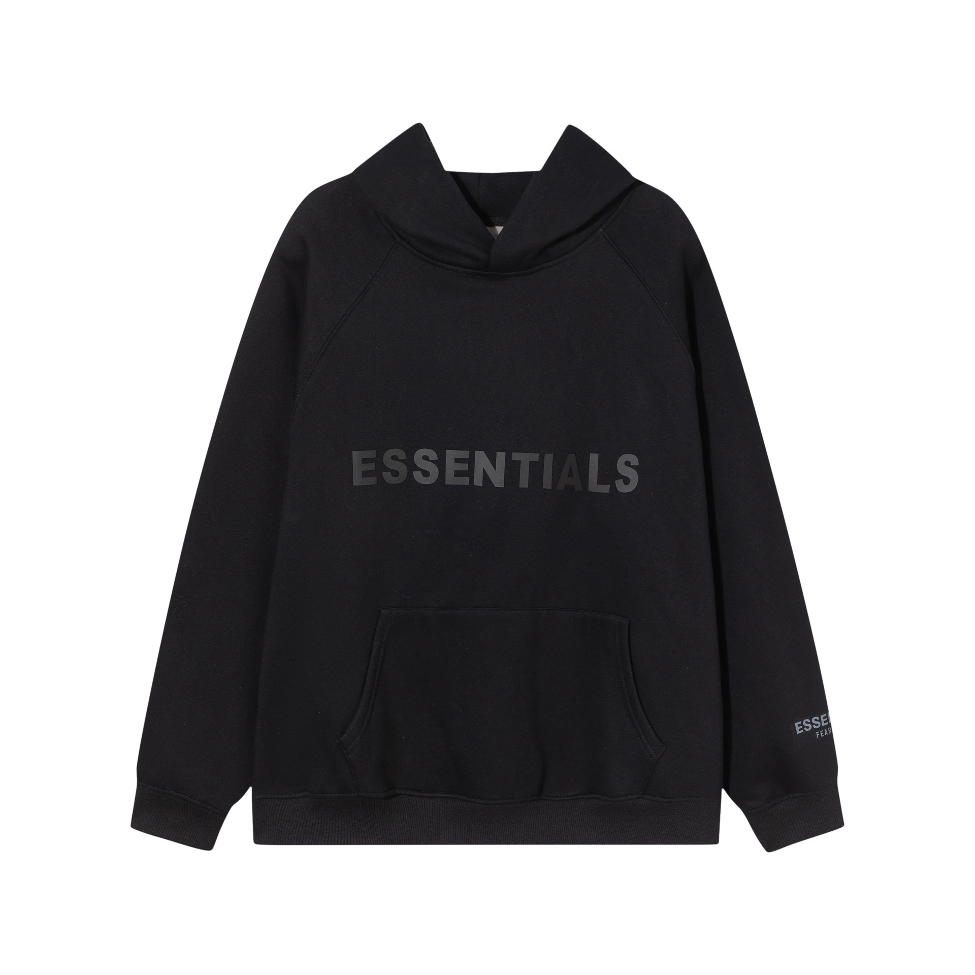 跨境美式FOG新款黑色字母ESSENTIAL套头连帽卫衣男女加绒高街帽衫 46