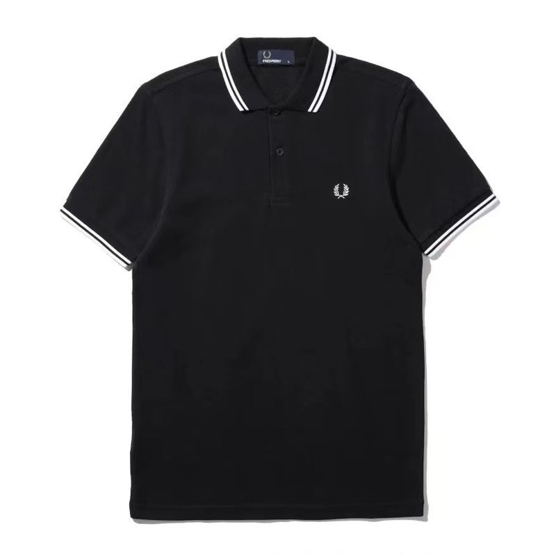 棉夏季麦穗polo衬衫休闲短袖男士包邮重磅刺绣翻领新款潮流透气 11