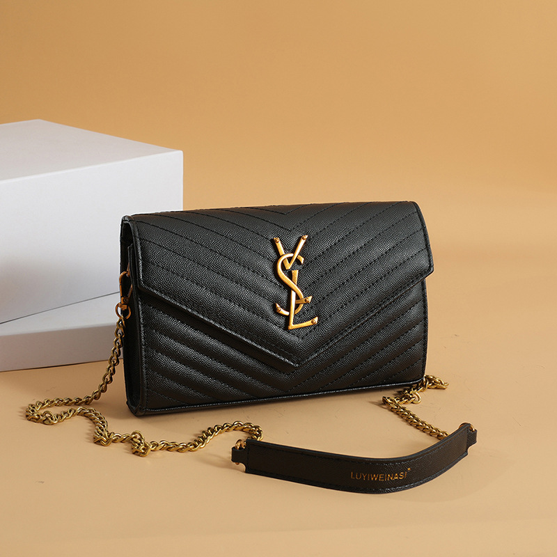 高级感包包女2025新款小香风菱格链条包信封包百搭时尚单肩斜挎包