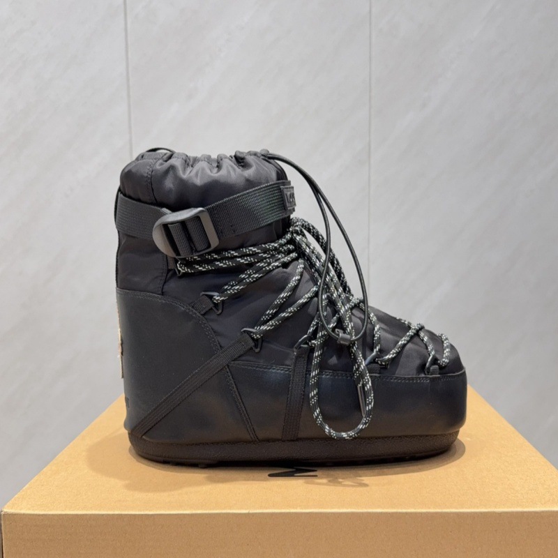 高定25ss秋冬新款月亮靴雪地靴系列内增高防滑保暖丑萌滑雪鞋短靴 38