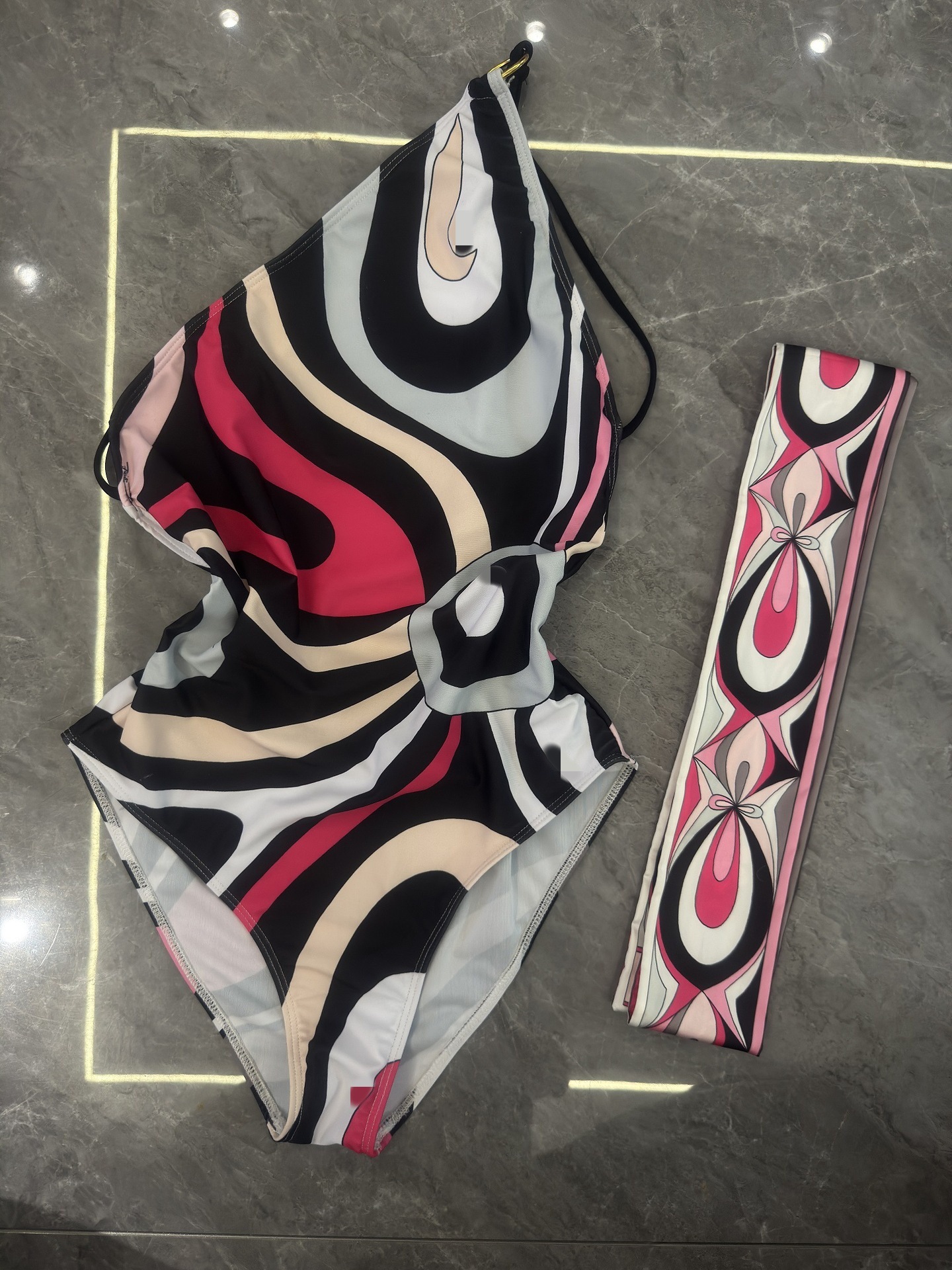 2026条纹比基尼泳衣丝巾Stripedbikiniscarfswimwearsarong 5