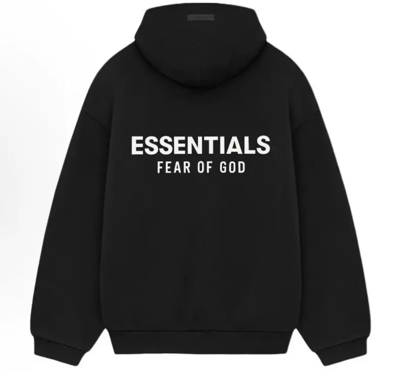 Essentials FW24 HolidayCore系列连帽简约舒适加绒字母套头卫衣 4
