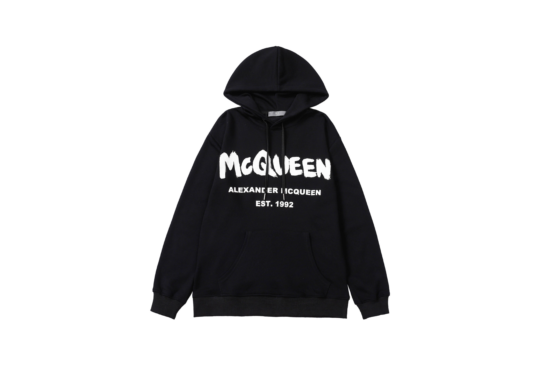 新款麦昆帽衫 跨境潮牌简约斑点字母Alexander Mcqueen连帽卫衣男 13