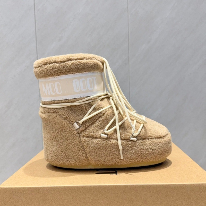 高定25ss秋冬新款月亮靴雪地靴系列内增高防滑保暖丑萌滑雪鞋短靴 14
