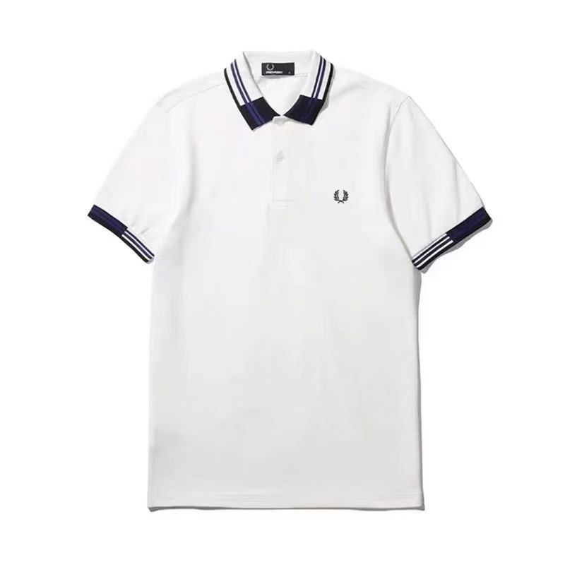 棉夏季麦穗polo衬衫休闲短袖男士包邮重磅刺绣翻领新款潮流透气 20