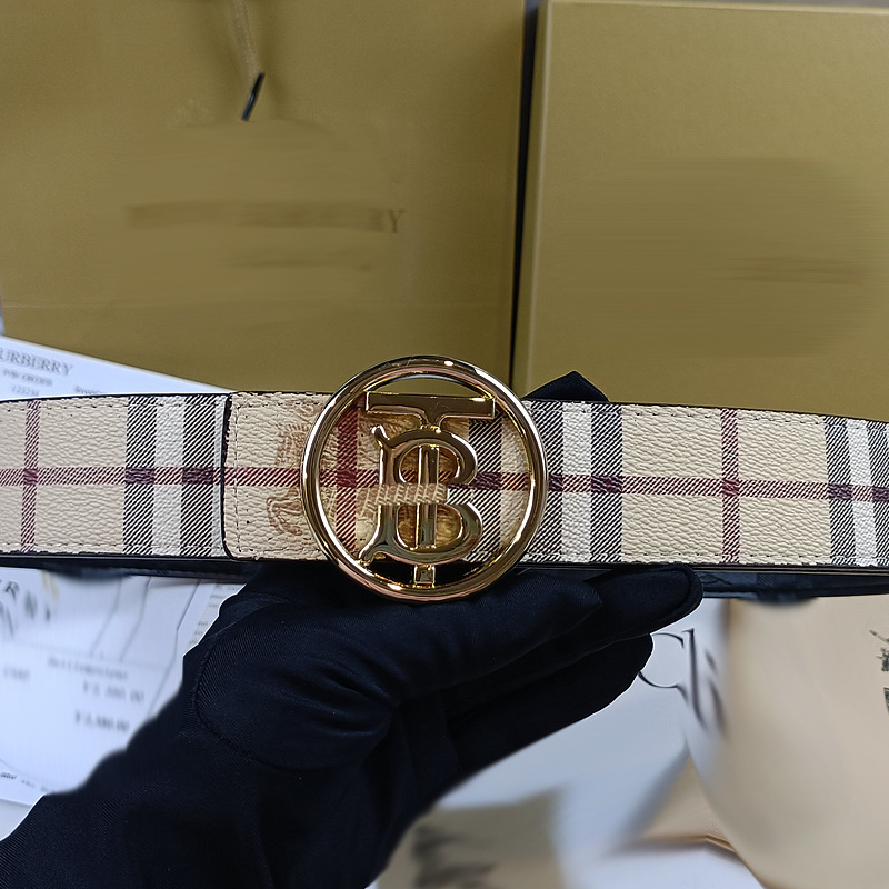 男女士平滑扣皮带双面压花内穿皮商务腰带潮流休闲百搭裤带 24