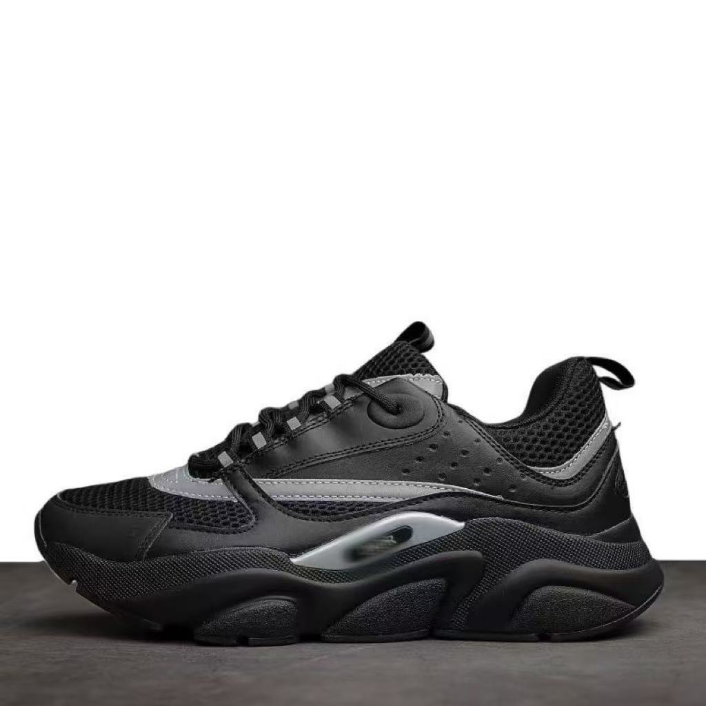 欧洲站B22增高舒适防滑老爹鞋网面透气耐磨拼色时尚运动休闲男鞋