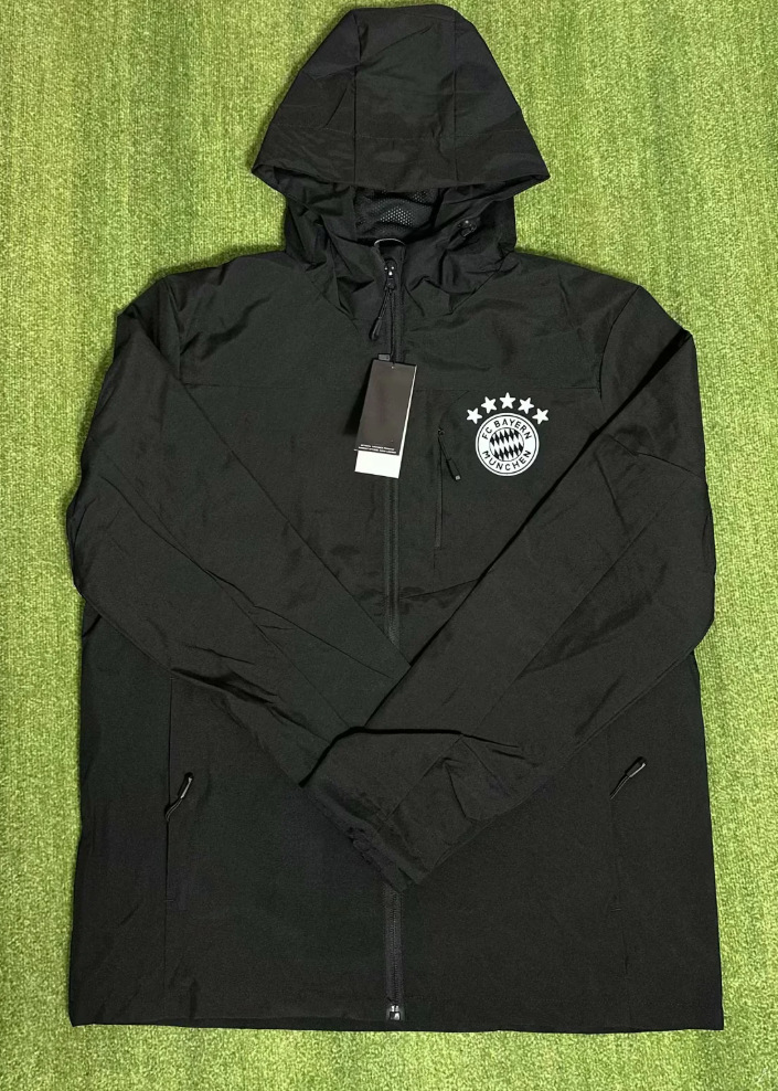 巴西足球冲锋衣棉服巴黎巴萨拜仁曼城皇马切尔西男女风衣加绒薄款 12
