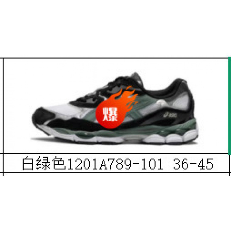 高版本男女gel-nyc 拼接网面透气跑步鞋情侣款防滑耐磨休闲运动鞋 21