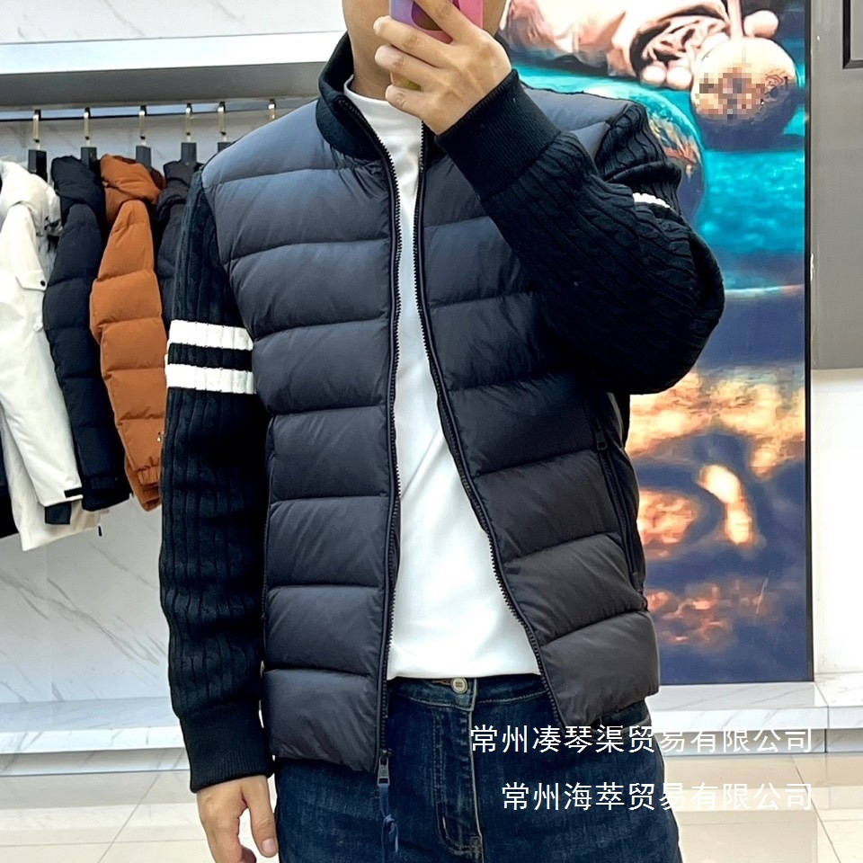 《毒家现货》正确版M家立领拉链条纹羊毛夹克外套男款羽批发 3