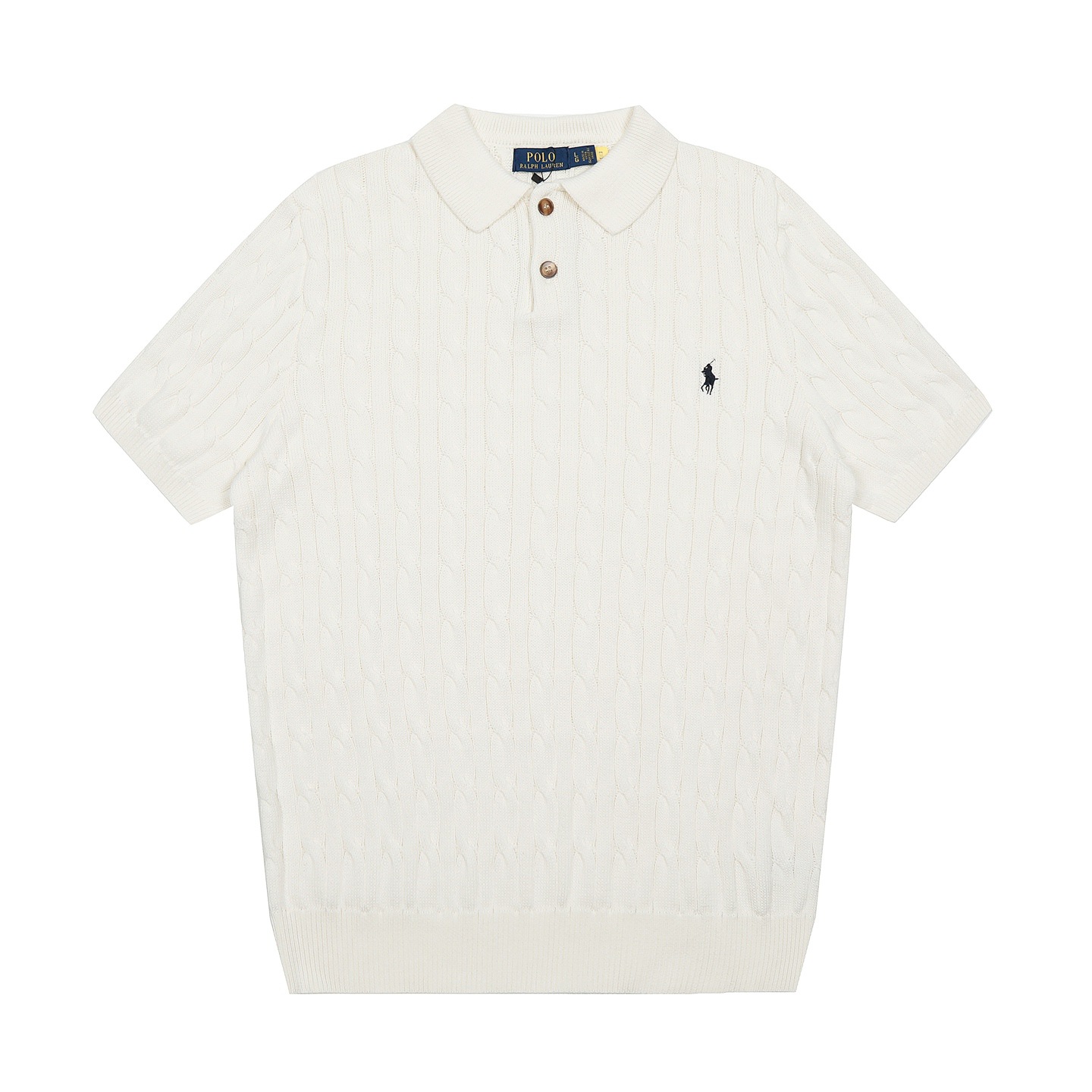RL拉夫夏季POLO翻领纯色小马刺绣logo针织男女同款短袖可扫码 4
