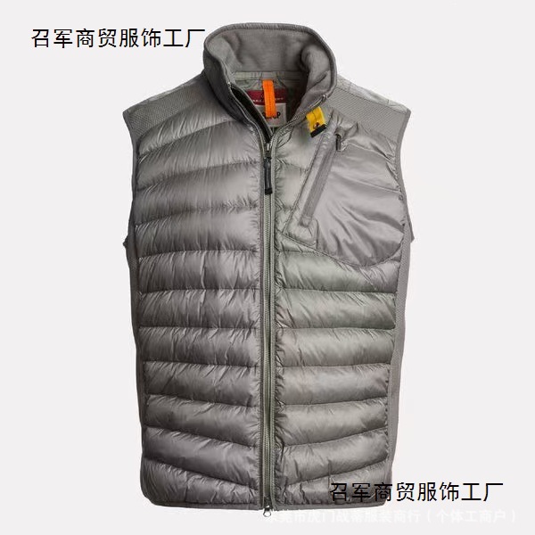 跨境PJS高版跳伞绗缝男士连帽加厚白鸭绒羽绒服防风保暖夹克外套 2