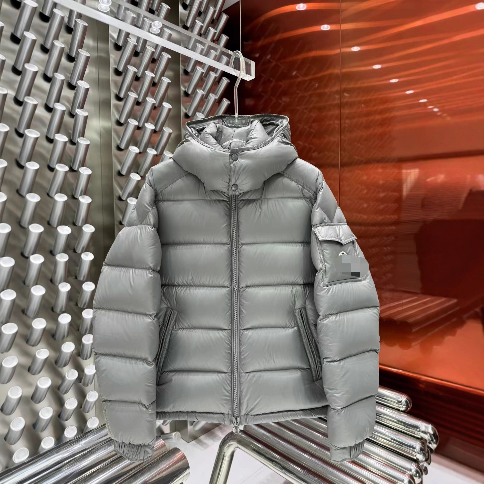 2024新款M家蒙家羽绒服女冬季maire加厚经典玛雅亮面高端鸭绒外套 4