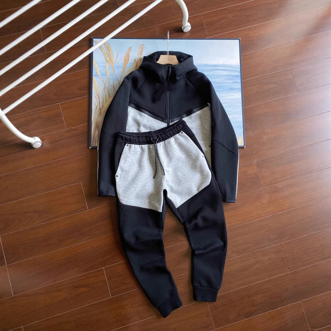25春秋休闲运动压胶TECHFIEECE科技拉链套装外套卫裤950+496 1