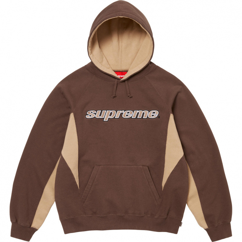 高版本supreme25SS 潮牌HOODED SWEATSHIRT 大LOGO加绒帽衫卫衣 97