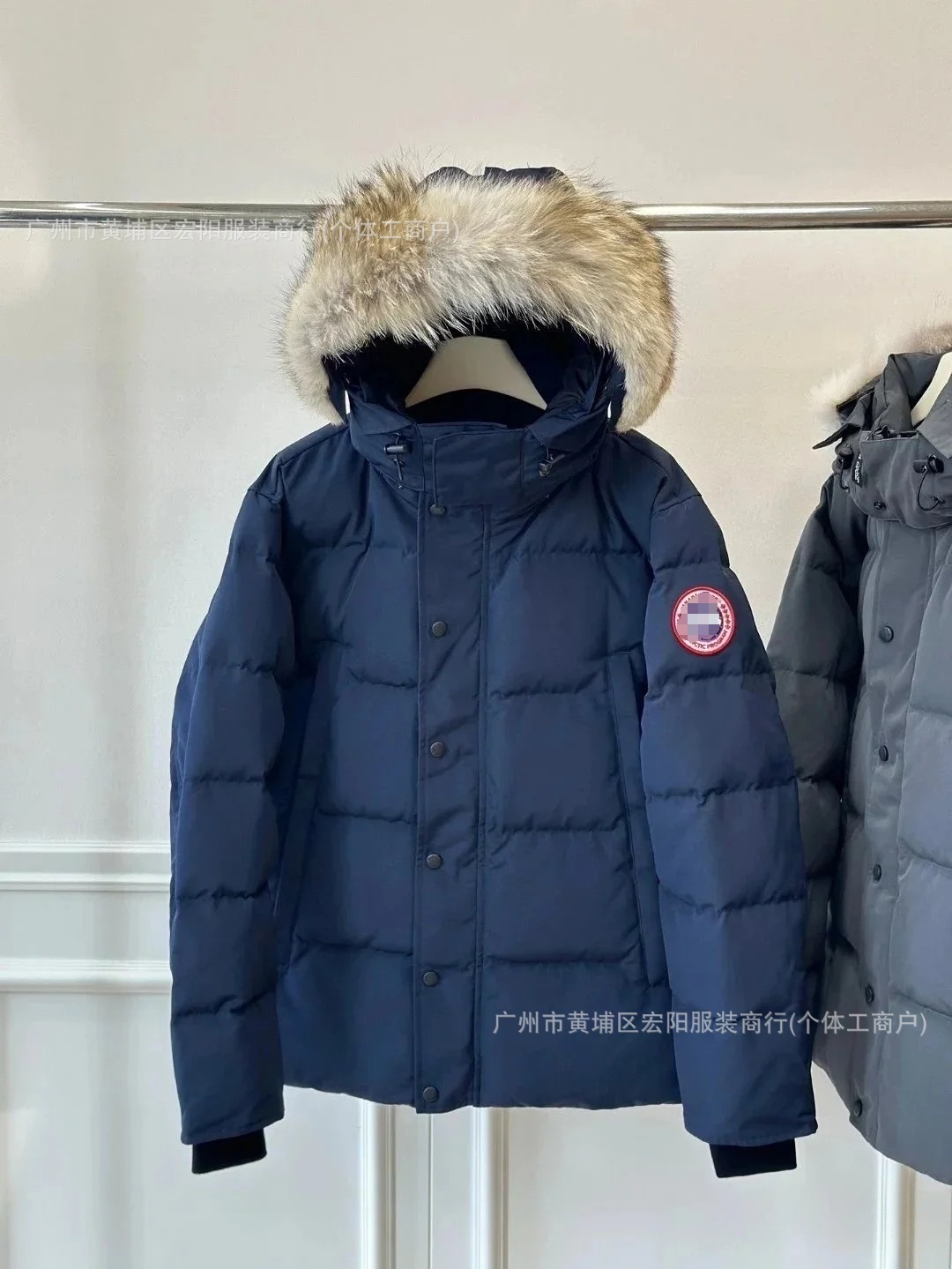 29款大鹅毛领大口袋男女同款派克棉服宽松连帽加厚保暖中长款外套 23