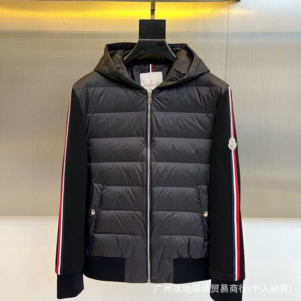 跨境高版本外贸M玛雅黑色经典羽绒服白鸭绒舒适保暖防寒连帽外套 59