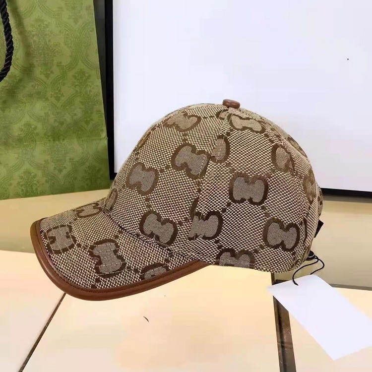 鸭舌帽春夏ins韩版潮流棒球帽双G图案时尚休闲帽子男女新款百搭 3