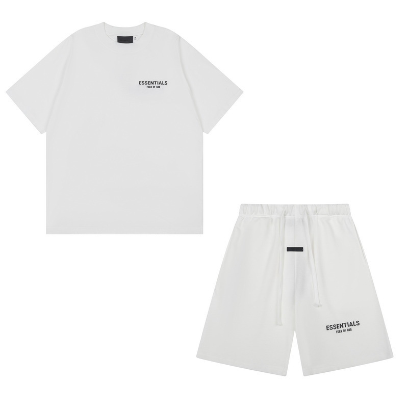 新款FEAR OF GOD ESSENTIALS植绒字母男女休闲宽松加绒连帽卫衣潮 10