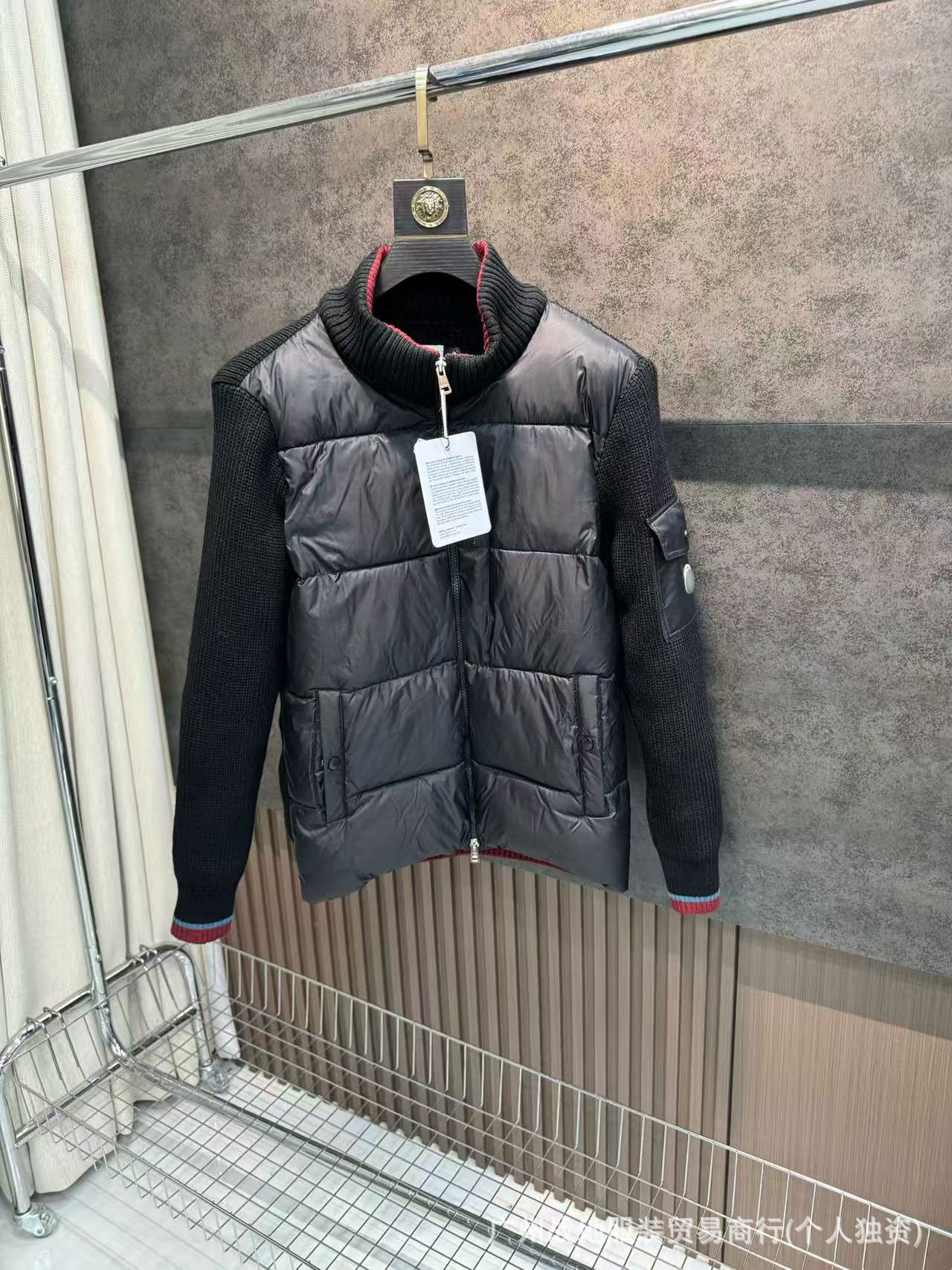 跨境高版本外贸M玛雅黑色经典羽绒服白鸭绒舒适保暖防寒连帽外套 69