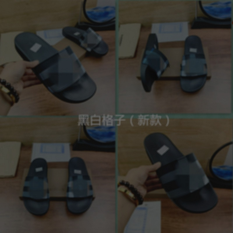 棱格纹印花方块拖鞋2025夏季跨境柬埔寨金边越南尼日利亚slippers 2