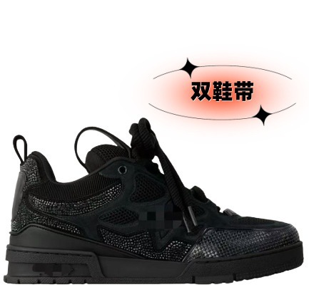 外贸欧洲站新款水晶镶嵌运动鞋休闲鞋滑板鞋男鞋驴家舒适百搭休闲