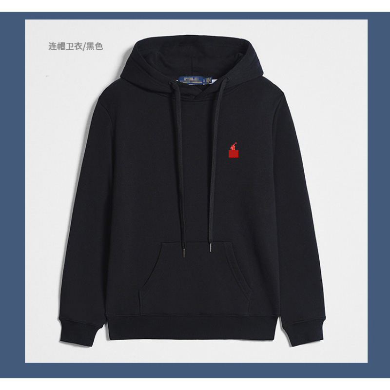 春秋款RL长袖卫衣男士休闲纯色刺绣小马标拉链套头开衫卫衣 16