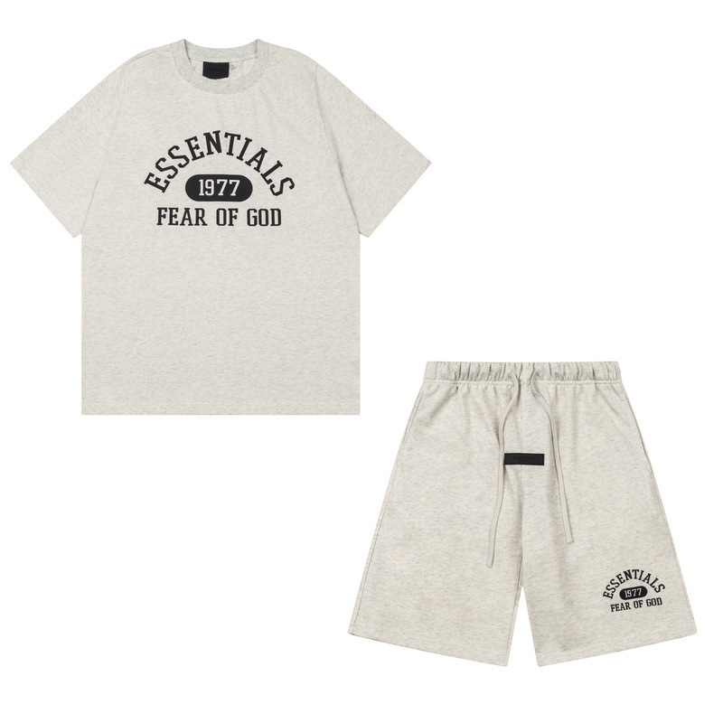 新款FEAR OF GOD ESSENTIALS植绒字母男女休闲宽松加绒连帽卫衣潮 27