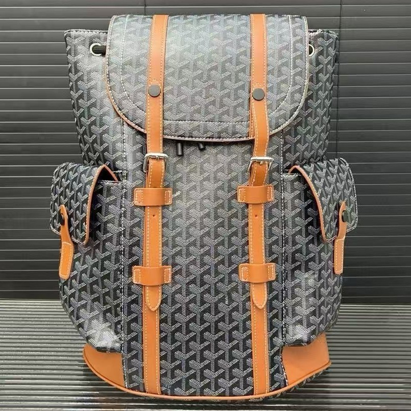 经典款式外贸男士双肩包潮流时尚印花休闲大容量新款电脑书包旅行