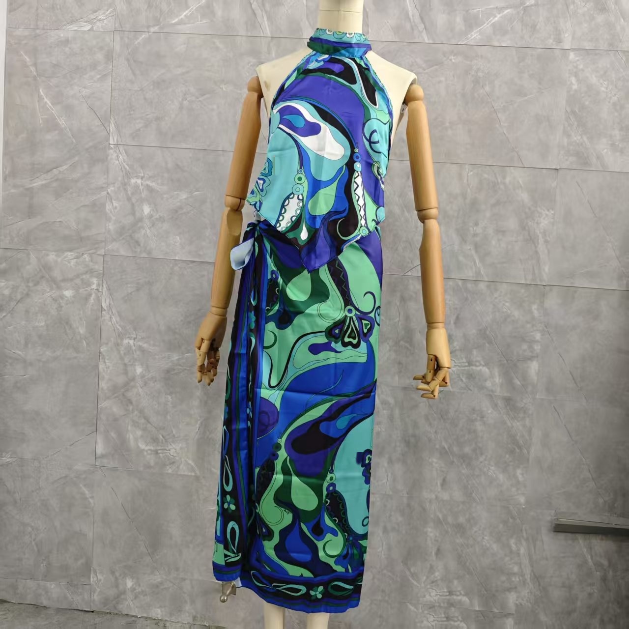 PH2528肚兜.绿色.（配方巾）