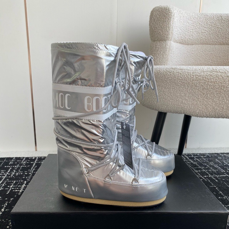 高定25ss秋冬新款月亮靴雪地靴系列内增高防滑保暖丑萌滑雪鞋短靴 12