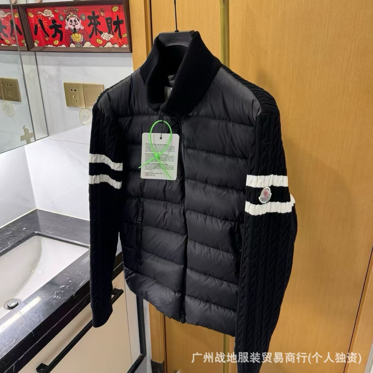 跨境高版本外贸M玛雅黑色经典羽绒服白鸭绒舒适保暖防寒连帽外套 30