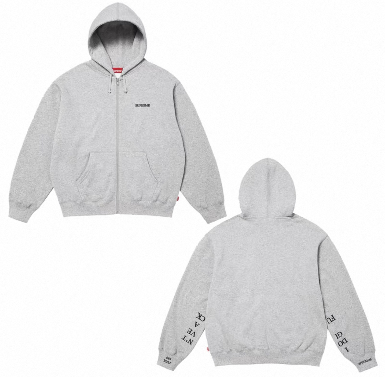 25FW SUPreme贴布BIG LOGO刺绣加绒重磅连帽卫衣男爆款秋冬款纯色 10