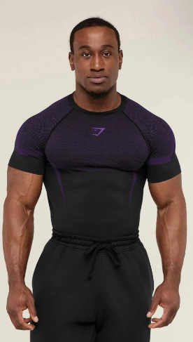GYMSHARK新款跑步运动健身上衣休闲透气紧身短袖休闲跑步T恤鲨鱼 17