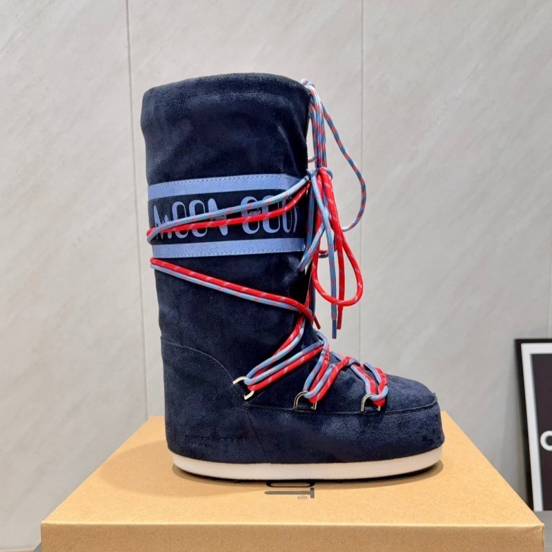 高定25ss秋冬新款月亮靴雪地靴系列内增高防滑保暖丑萌滑雪鞋短靴 48