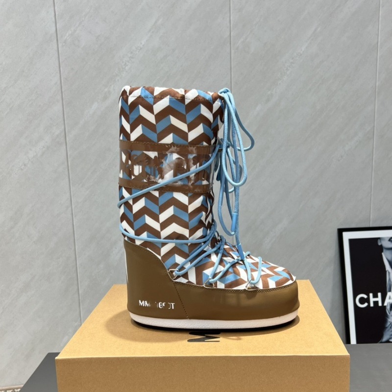 高定25ss秋冬新款月亮靴雪地靴系列内增高防滑保暖丑萌滑雪鞋短靴 7