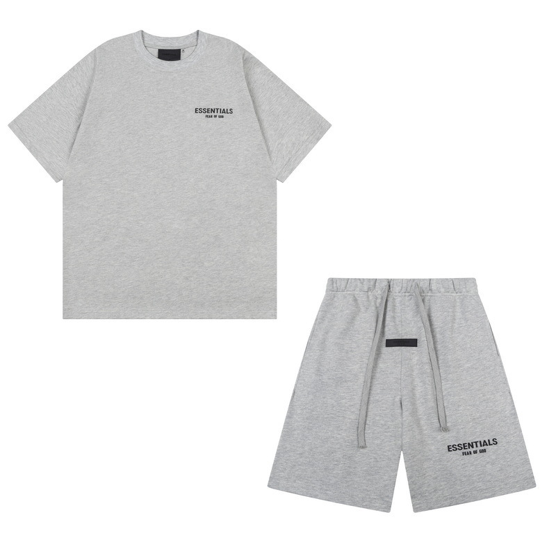 新款FEAR OF GOD ESSENTIALS植绒字母男女休闲宽松加绒连帽卫衣潮 30