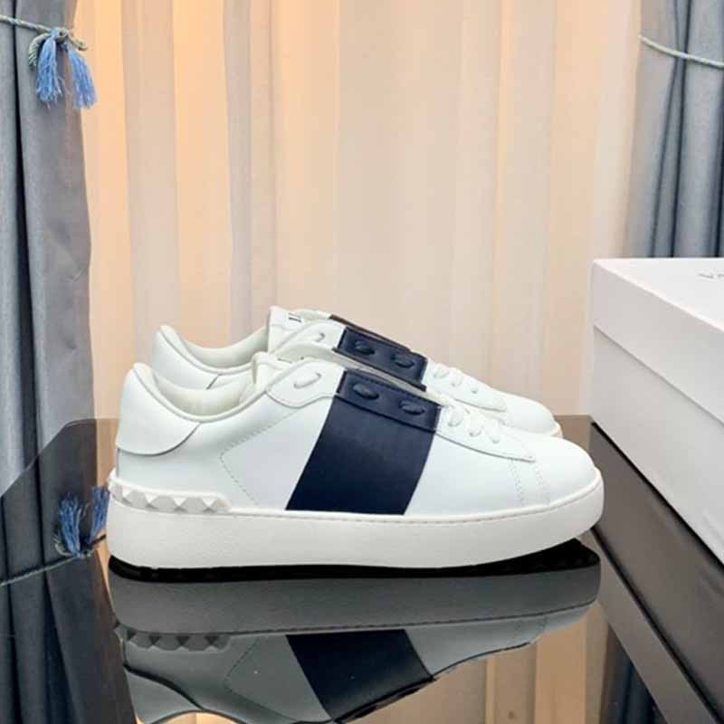 外贸V家休闲运动鞋铆钉小白鞋真皮时尚潮流情侣单鞋男女同款鞋 8