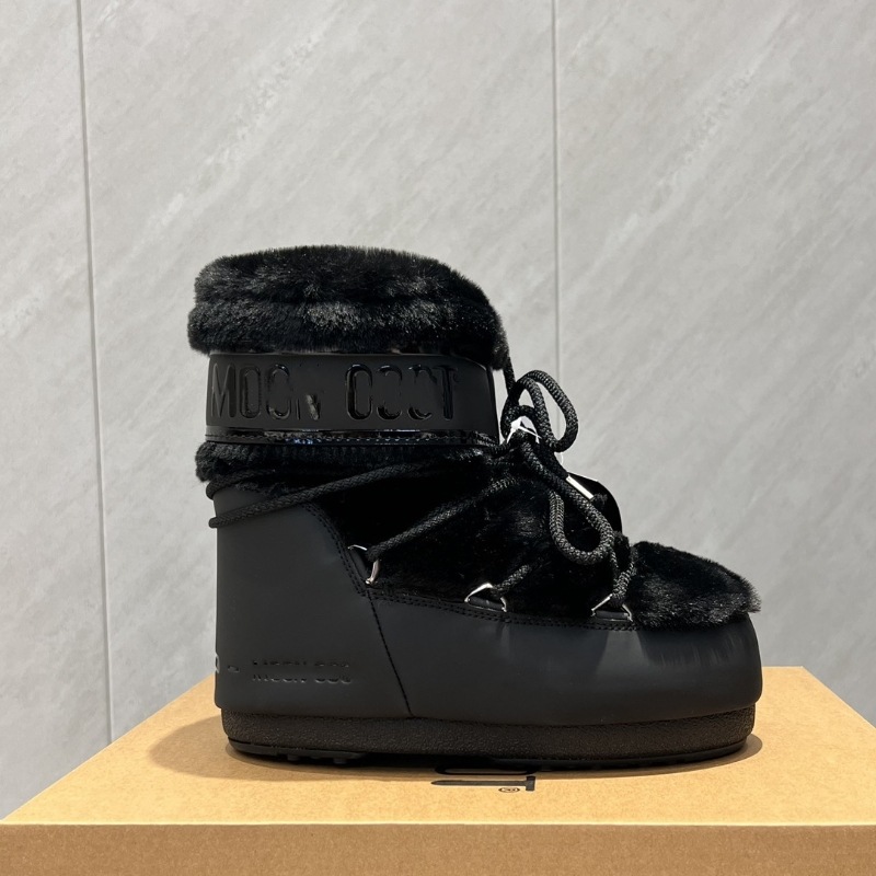 高定25ss秋冬新款月亮靴雪地靴系列内增高防滑保暖丑萌滑雪鞋短靴 54