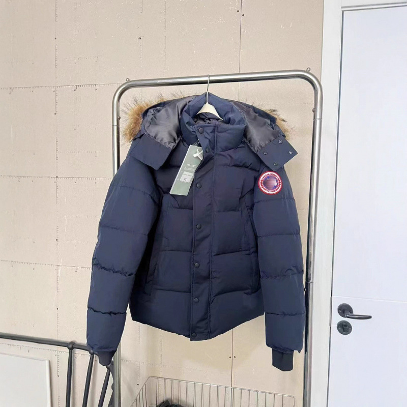 冬季正确版男款情侣派克棉服连帽加厚保暖防风时尚外套装 2