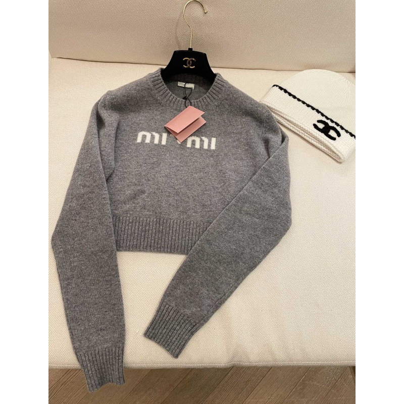 灰色套头短款针织毛衣女款2024年新款秋冬简约小个子内搭打底冬季