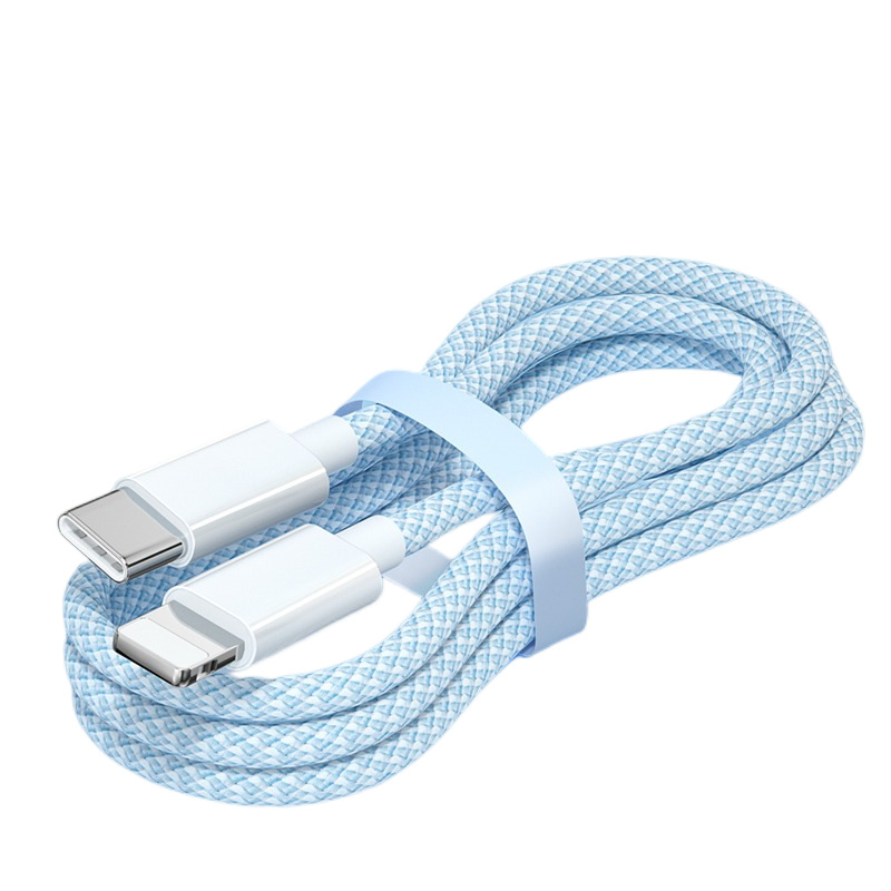 适用苹果20w快充PD数据线编纱13闪充iPhone12pro充电线器XS手机Xr 5