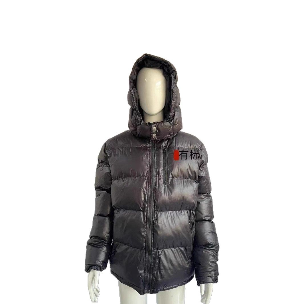 批发跨境新款外贸男款棉服可加标亚马逊棉衣男装纯色简约男士连帽 5